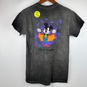 Disney Mickeys Not So Scary Halloween Party Shirt 2023 Glow In The Dark Small